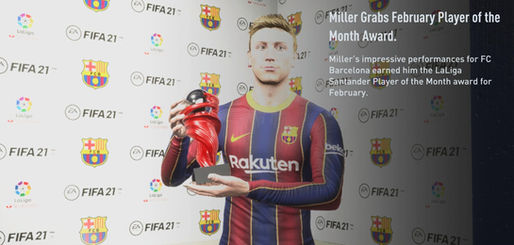 Miller gets the February (2024) Player of the Month Award