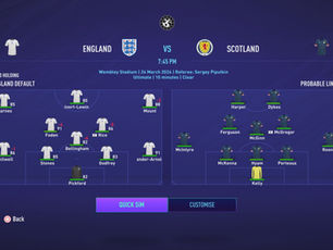Kenny not selected by manager for match against Scotland (International Friendly)
