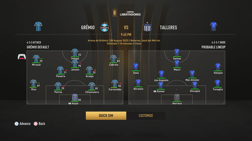 Max Will not selected by manager for the first leg against Talleres (S04 Libertadores)