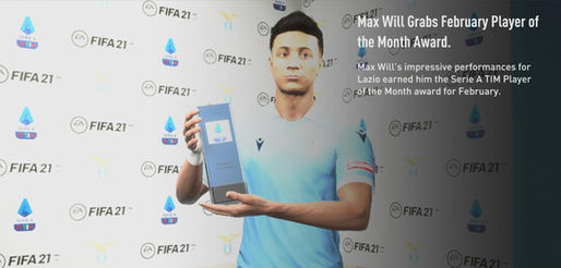 Max Will gets the February (2023) Player of the Month Award