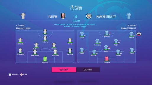 Max Will not selected by manager for match against Fulham (S07 Premier League)