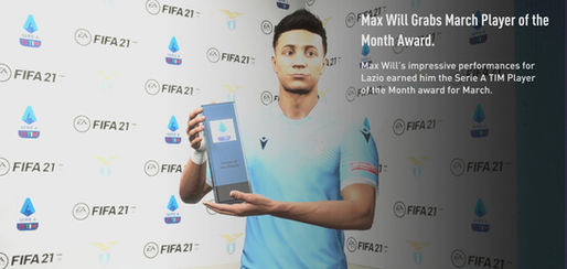 Max Will gets the March (2023) Player of the Month Award