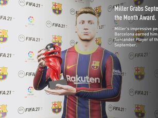 Miller gets the Player of the Month Award for September (2024/25)