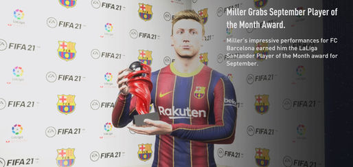 Miller gets the Player of the Month Award for September (2024/25)