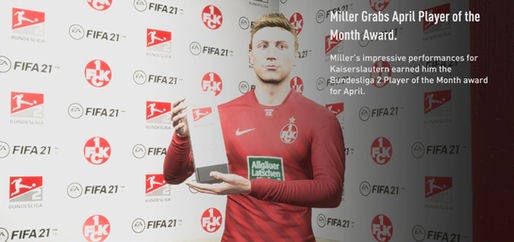 Miller gets the April (2023) Player of the Month Award
