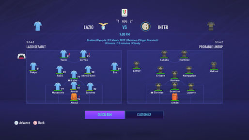 Lazio eliminated from Coppa Italia (2023) by Inter