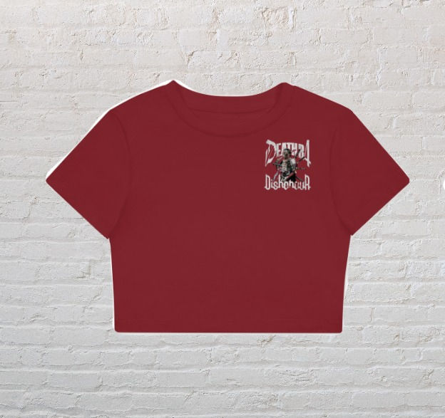 Thumbnail: Death B4 Dishonour "Female Crop-Top" (FRONT/BACK)
