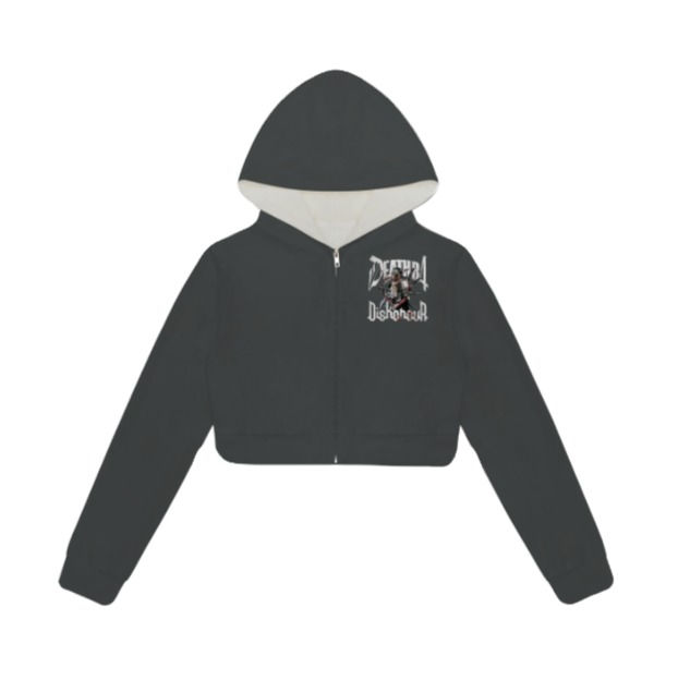Thumbnail: Death B4 Dishonour "Crop Top Sweater" (FRONT/BACK LOGO)