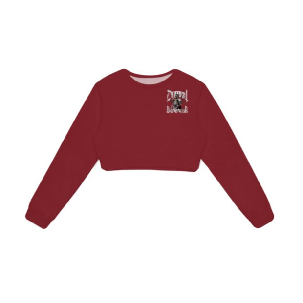 Thumbnail: Death B4 Dishonour "Crop Top Crewneck Sweater" (FRONT/BACK LOGO)