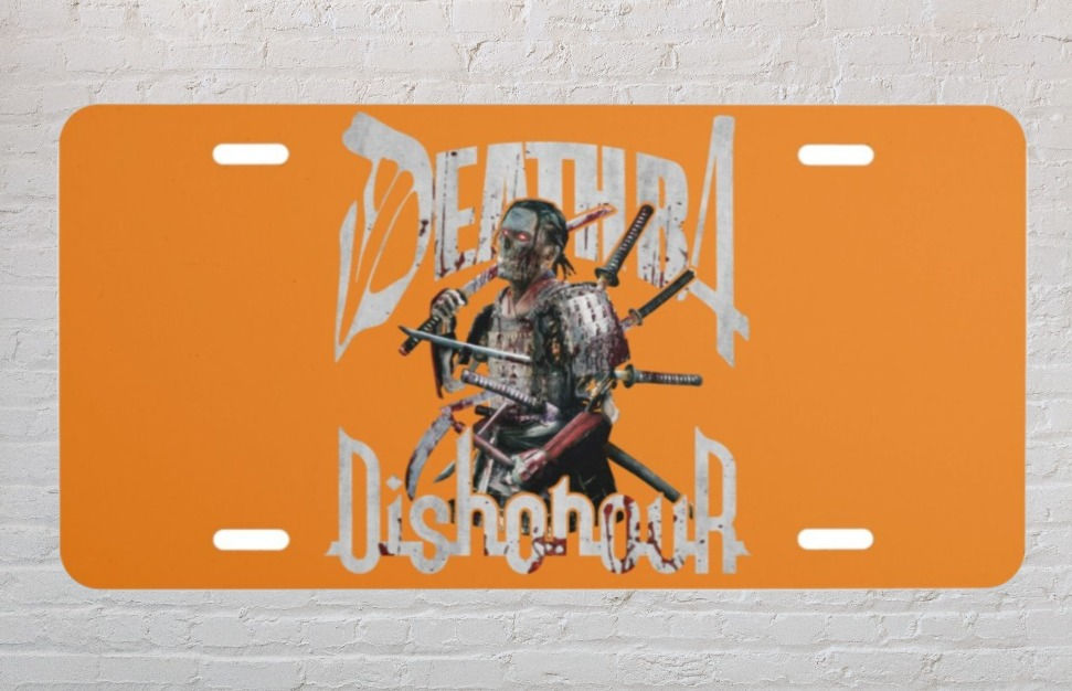 Thumbnail: Death B4 Dishonour "License Plate"