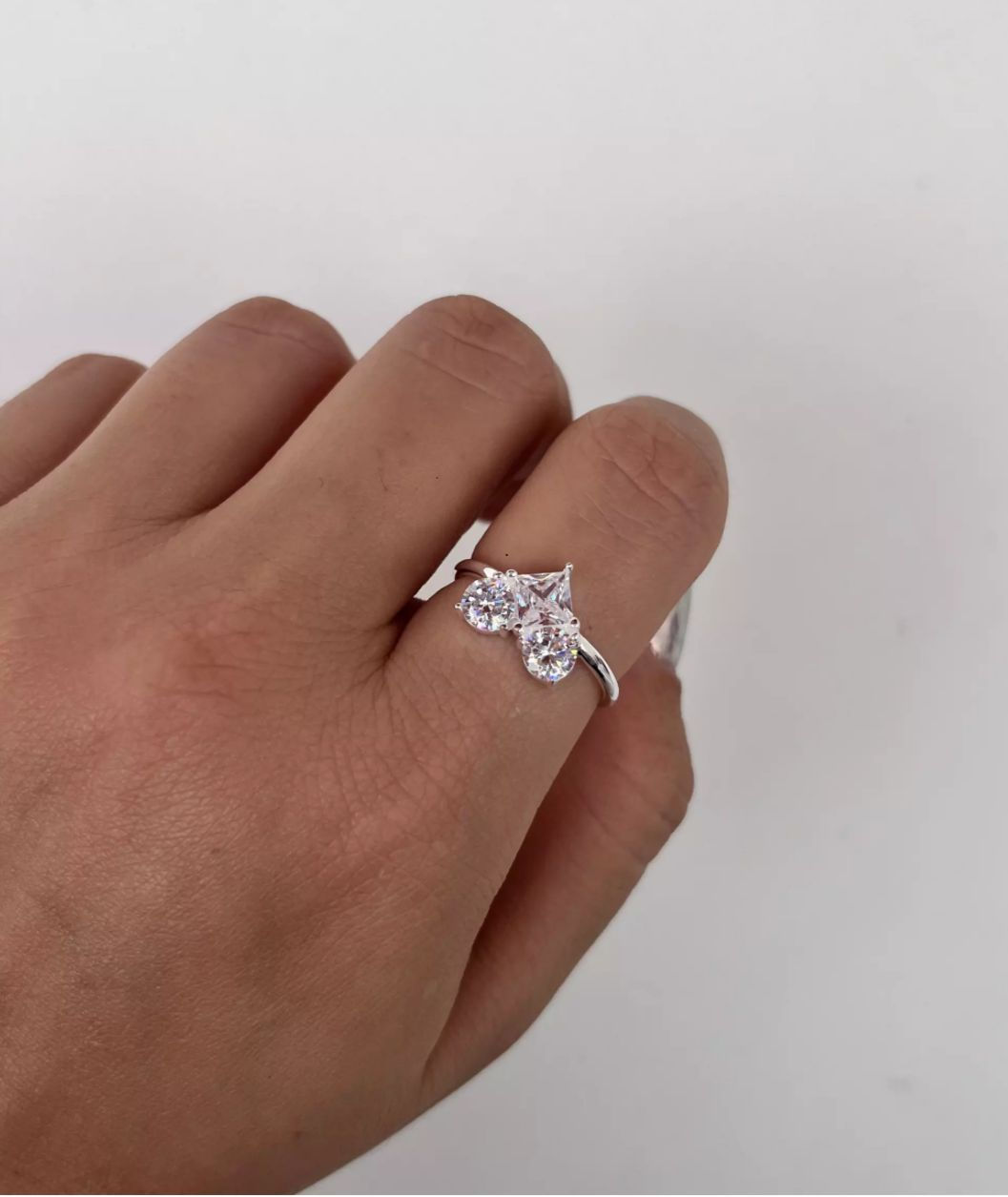 Anel coração shine