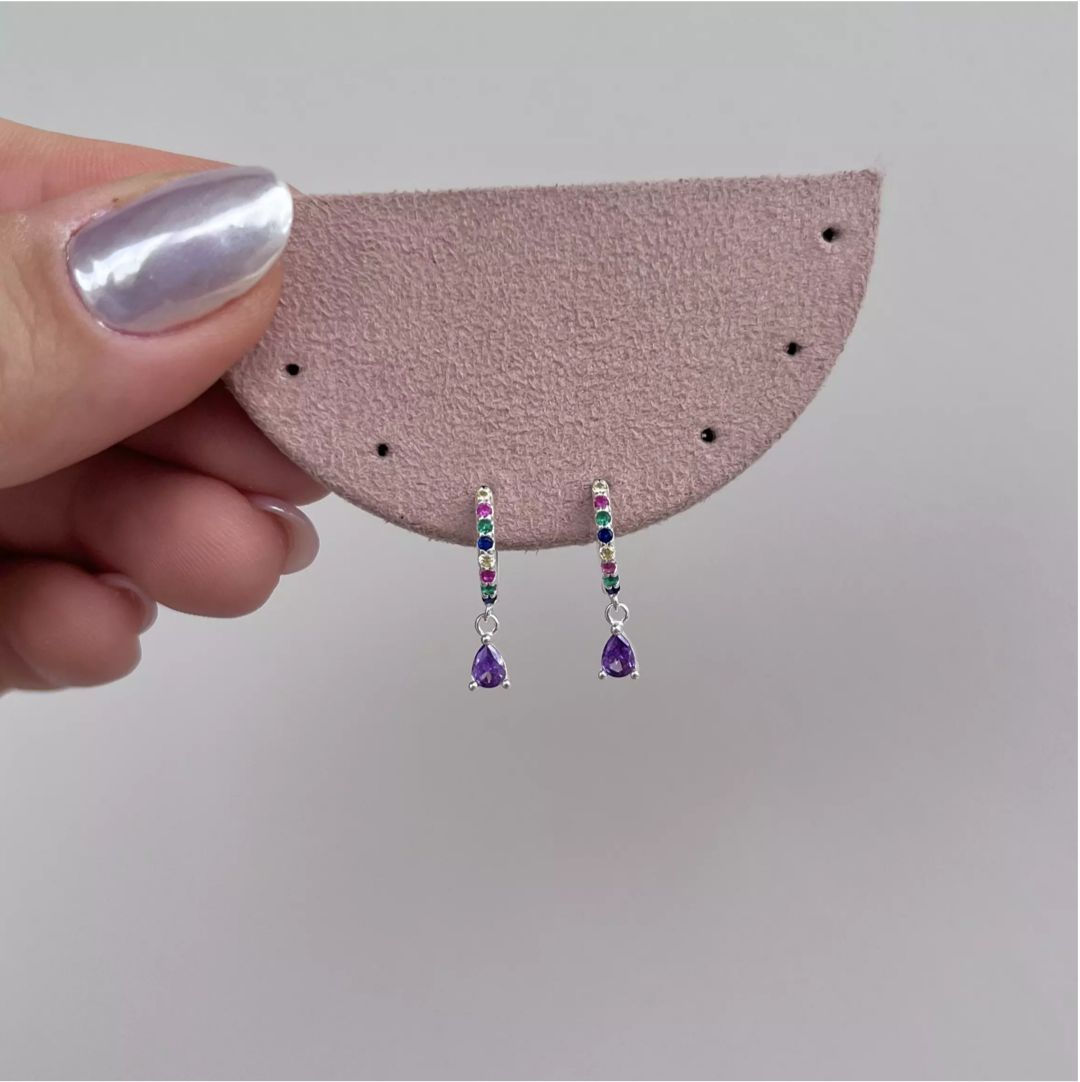 Argolinha gotinha esmeralda