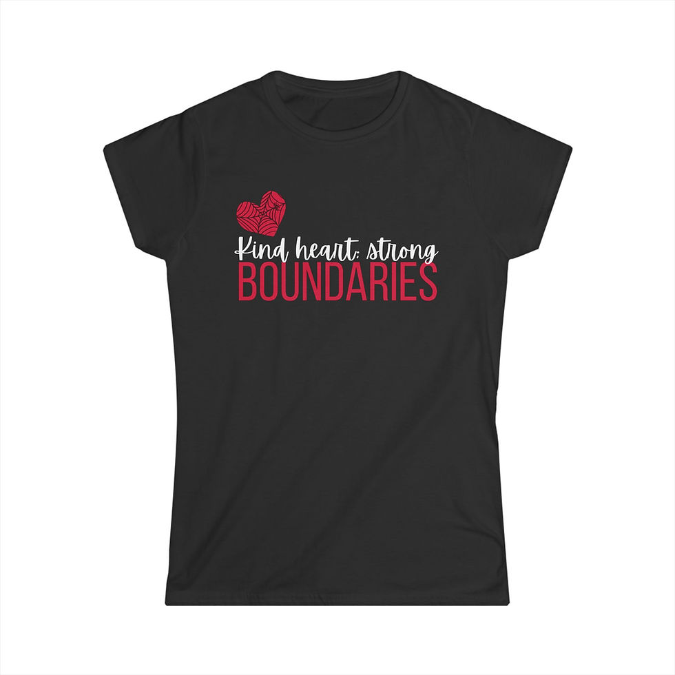 Kind Heart; Strong Boundaries Women's Softstyle Tee
