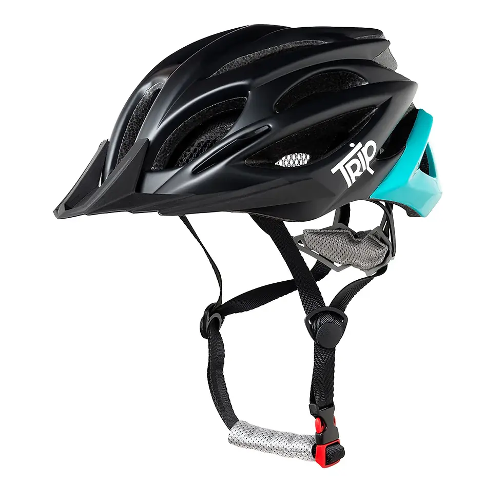 CASCO MTB DELIRIUM BLACK/TURQ - TRIP