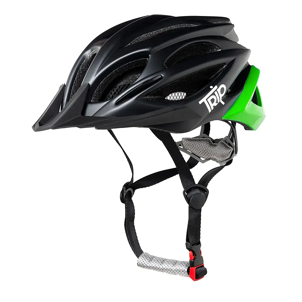 CASCO MTB BLACK/GREEN - TRIP