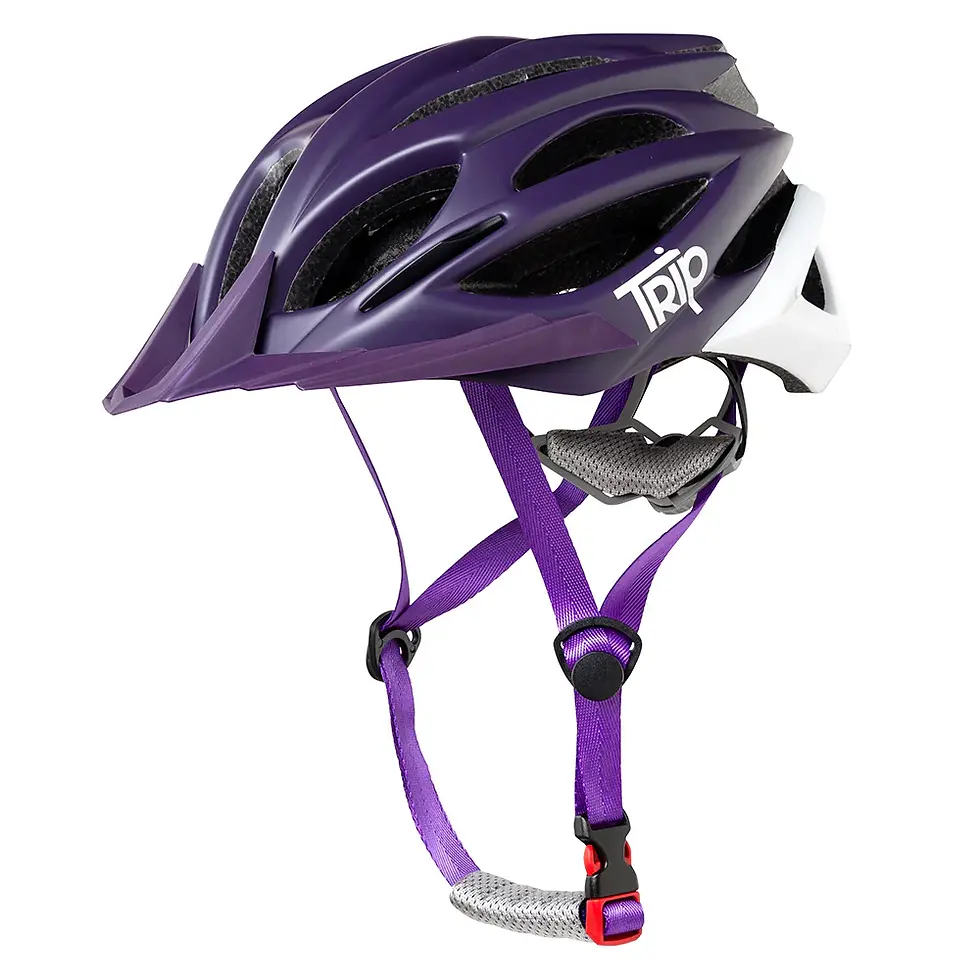 CASCO MTB PURPLE/WHITE - TRIP