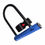 Miniatura: CANDADO U-LOCK CORTO CON SOPORTE AZUL - ONWHEELS