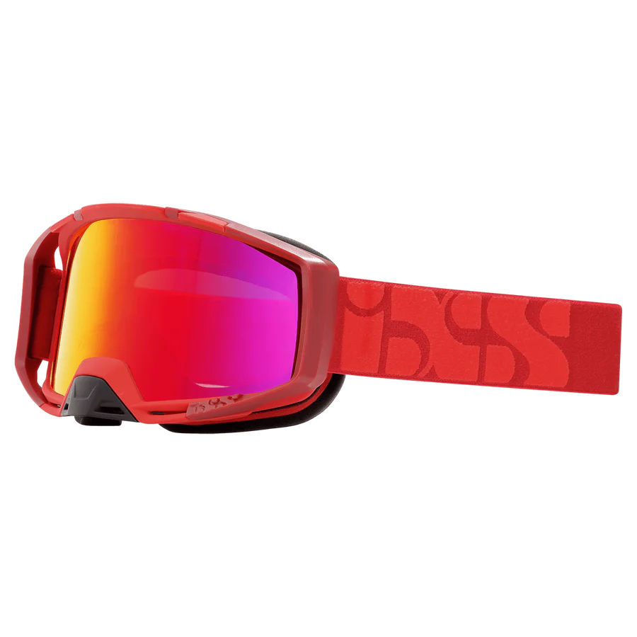 ANTIPARRA BIKE TRIGGER GOGGLE RACING RED CRIMSON MIRROR - IXS