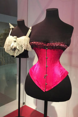 Corset displayed at V&A Undressed