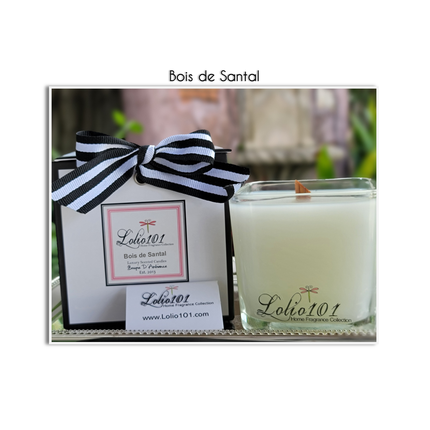Bois de Santal scented luxury candle 12oz/340g