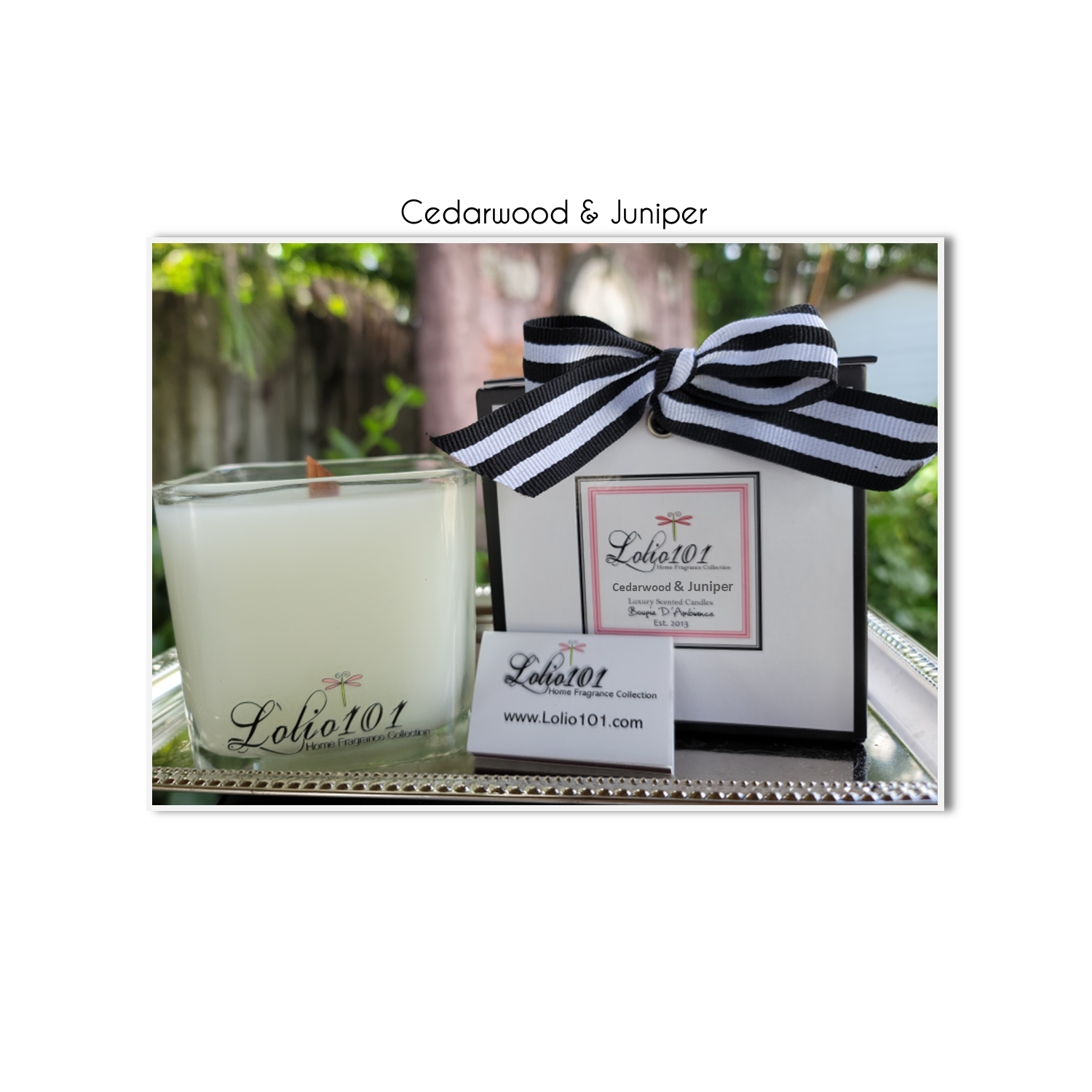 Cedarwood & Juniper luxury scented candle 12oz/340g