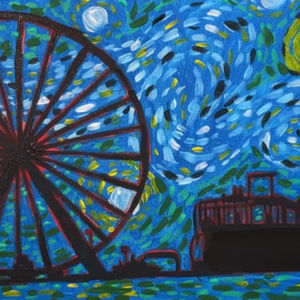 Ocean City, MD Boardwalk Starry Night