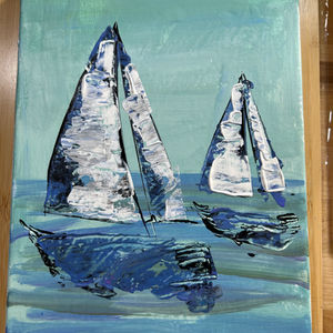 Palette Knife Sailboats