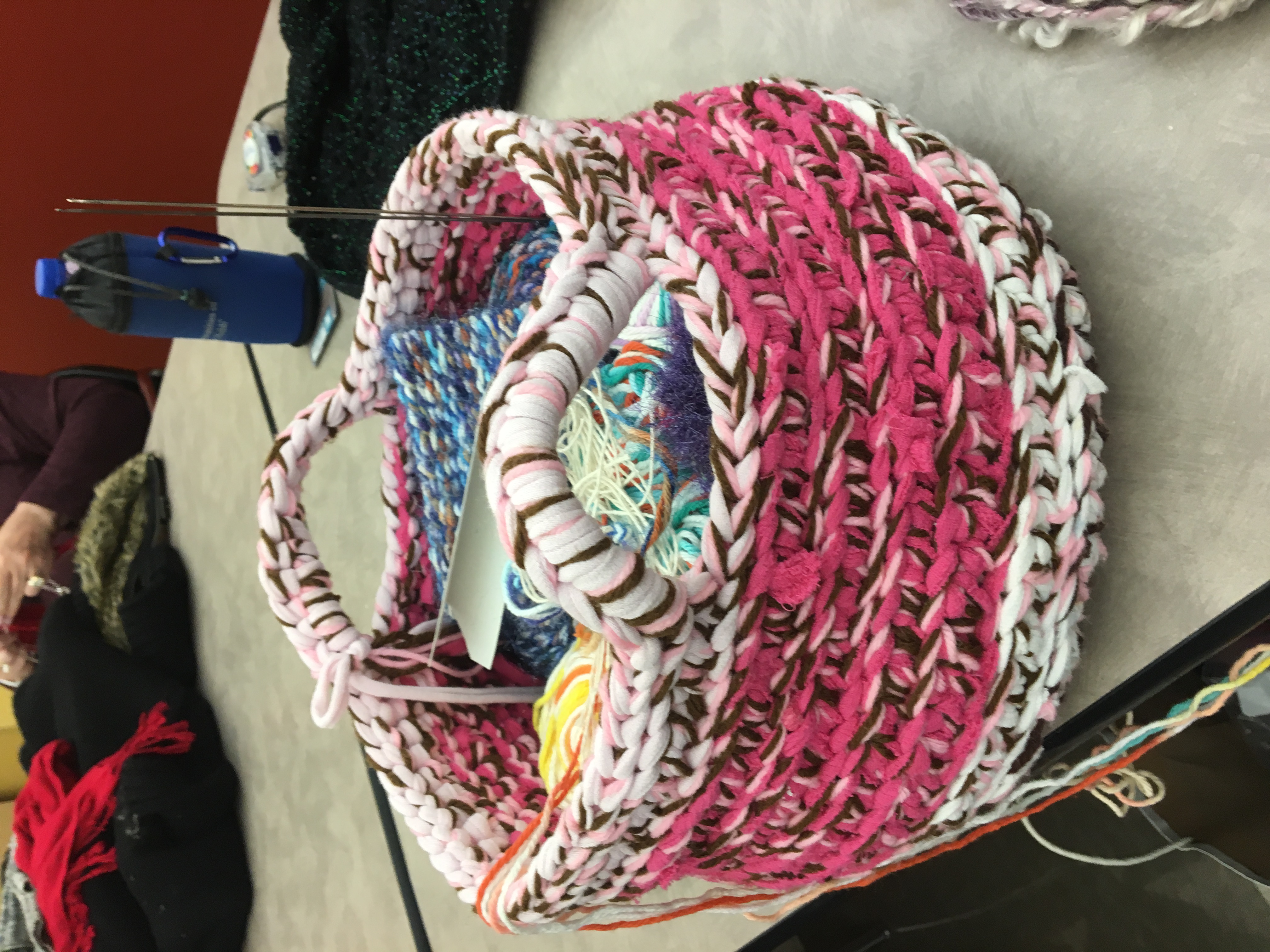 Woven Fiber Basket by Annette McKee