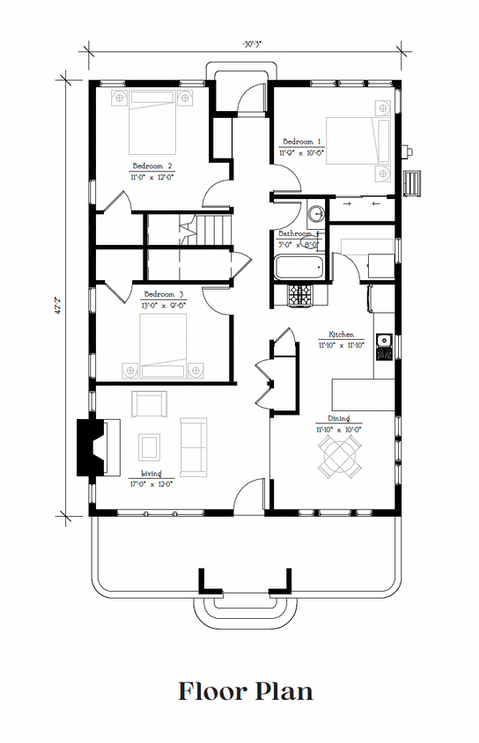 The Farnsworth - Floor Plan