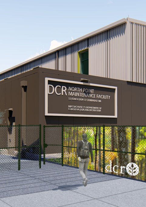 rendering of DCR building - Crowley Cottrell LLC Landscape Architecture