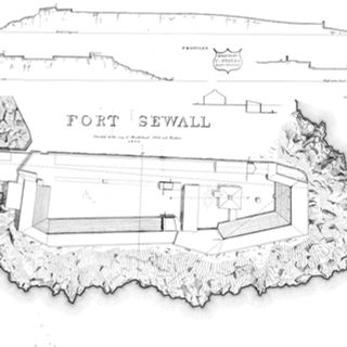 historic plan of the fort.