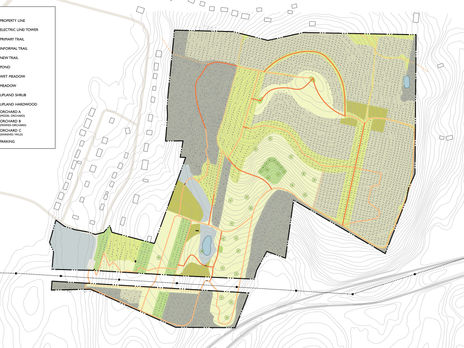 landscape plan for a large suburban park.