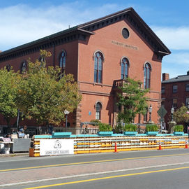 view of the parklet from across the street