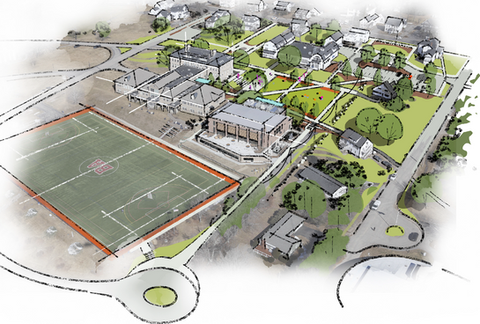 rendering of brewster academy master plan