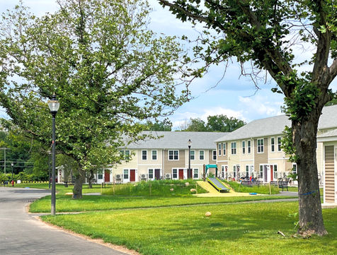 image of landscape design at umass amherst family housing