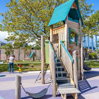 stairs to the main playstructure.