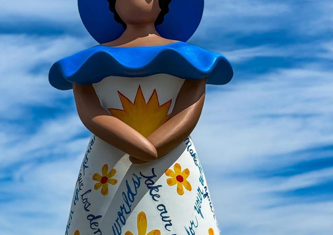 Art installation at Palmer Cove