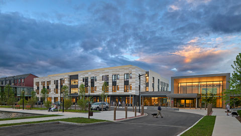 image of landscape design at the baldwin senior living center in londonderry