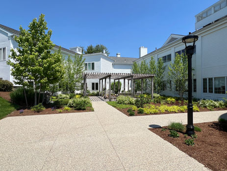image of landscape design at edgewood housing development in north andover