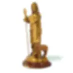 Thumbnail: Handmade Olive Wood Good Shepherd Statue 12 inches | Jesus with Lamb Figurine