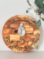 Thumbnail: Olive wood Holy Family wall Plaque