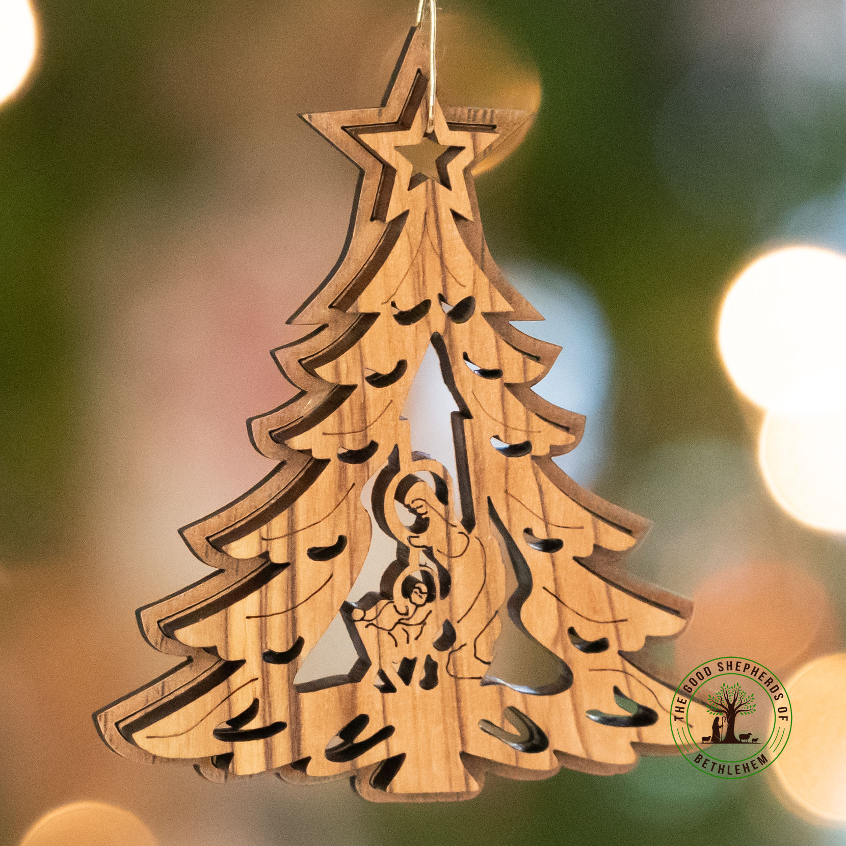 Mary and Baby Jesus Christmas Tree Ornament