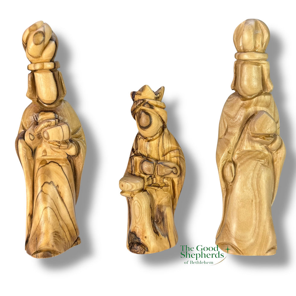 Thumbnail: High Quality Olive Wood Nativity Figurines
