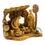 Thumbnail: Olive wood Nativity Scene carved inside a cave, Cave Olive wood Nativity Scene