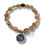 Thumbnail: “Single handmade olive wood corded bracelet from the Holy Land laid flat to show detailed craftsmanship.”