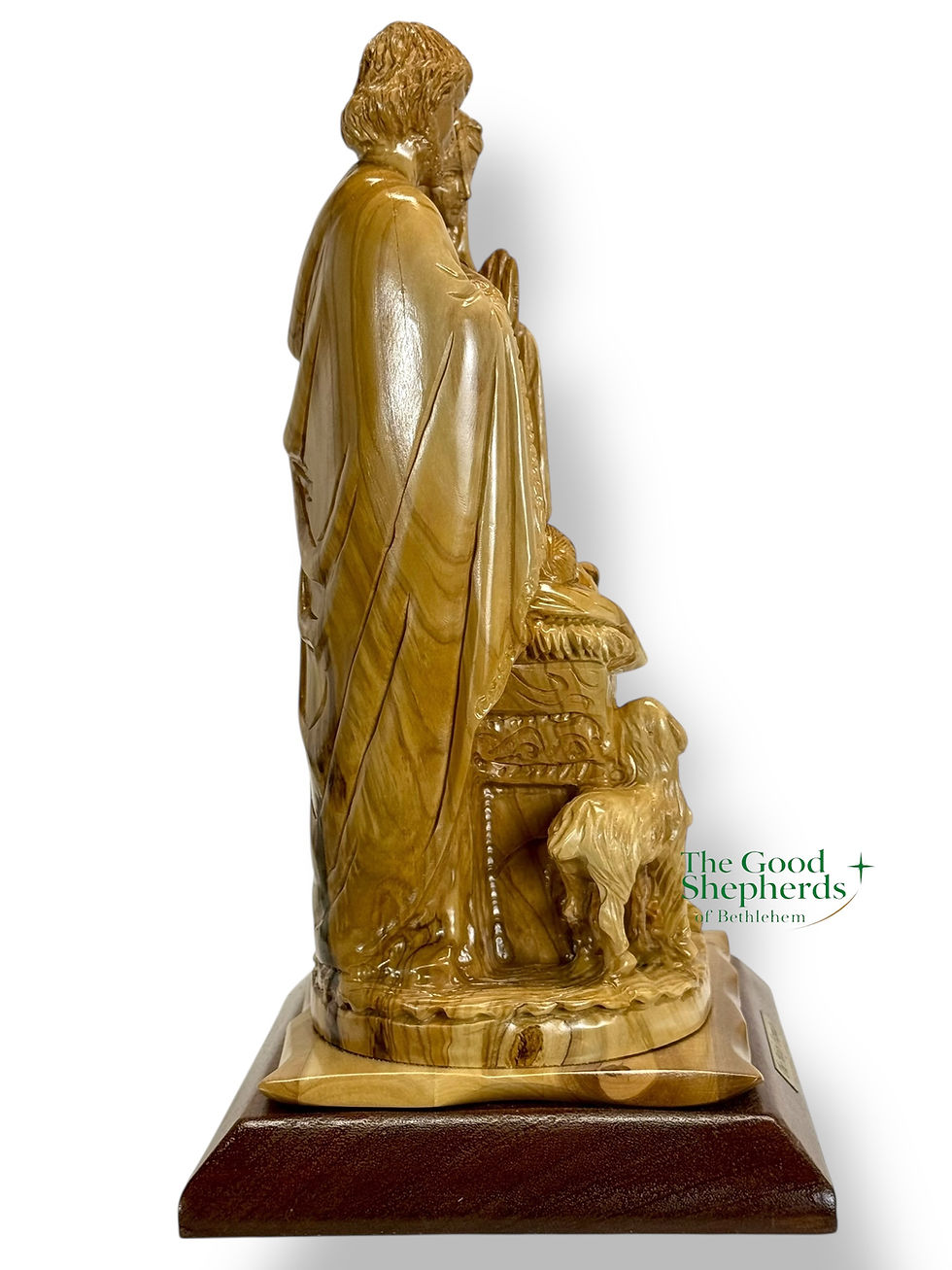 Thumbnail: Large Olive Wood Holy Family Nativity