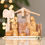 Thumbnail: Olive Wood Nativity Scene with Shooting Star, Fixed Figurines