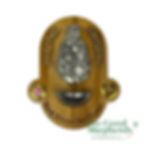 Olive wood Holy Water Font with Holy Family image, frankincense, and olive leaves – handcrafted in Bethlehem