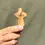 Thumbnail: Olive Wood Pocket Cross | Mini Wooden Comfort Cross Engraved