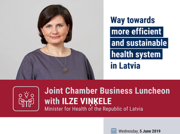 The lunch discussion with Health minister Ilze Viņķele